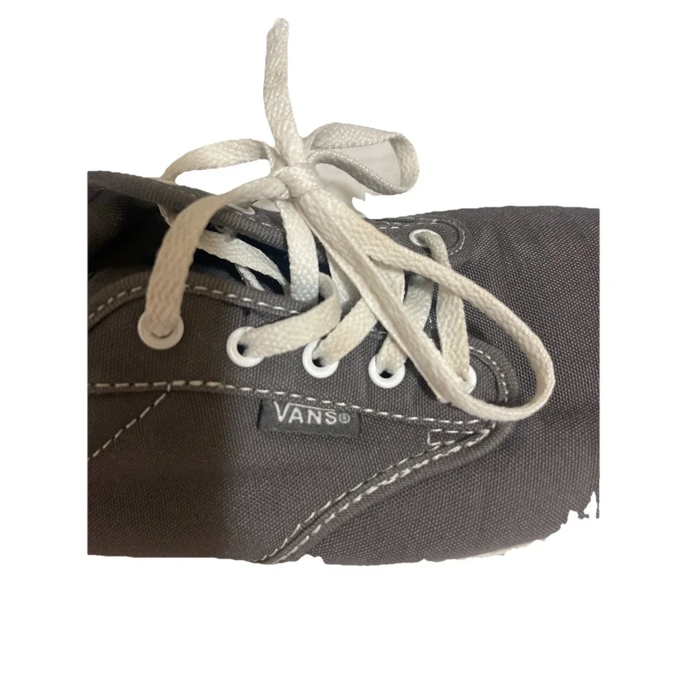 Vans Off The Wall Lace Up Women's Shoes Size 7.5 Gray